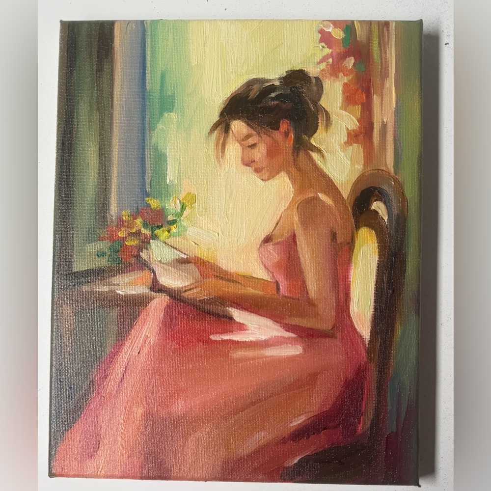 oil paintings original «Quiet Morning”, 10x8, oil on canvas